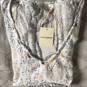Lucky Brand Paisley Top. Size XS NWT